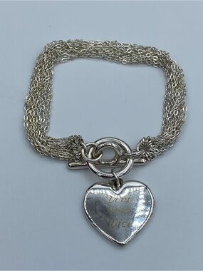 Silver Heart Toggle Bracelet - Veni Vidi Vici